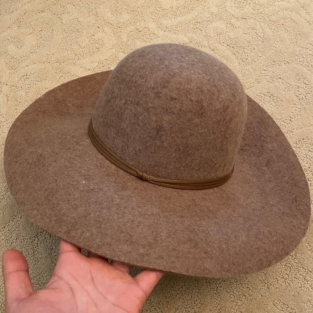 Nordstrom Tan Camel Heather Floppy Hat